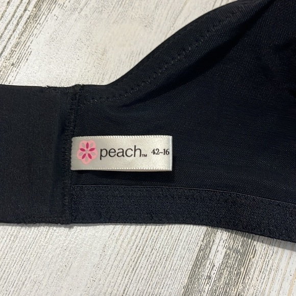 Peach Company Black Lovely Full Coverage Bra 42-16 44F - Picture 6 of 9